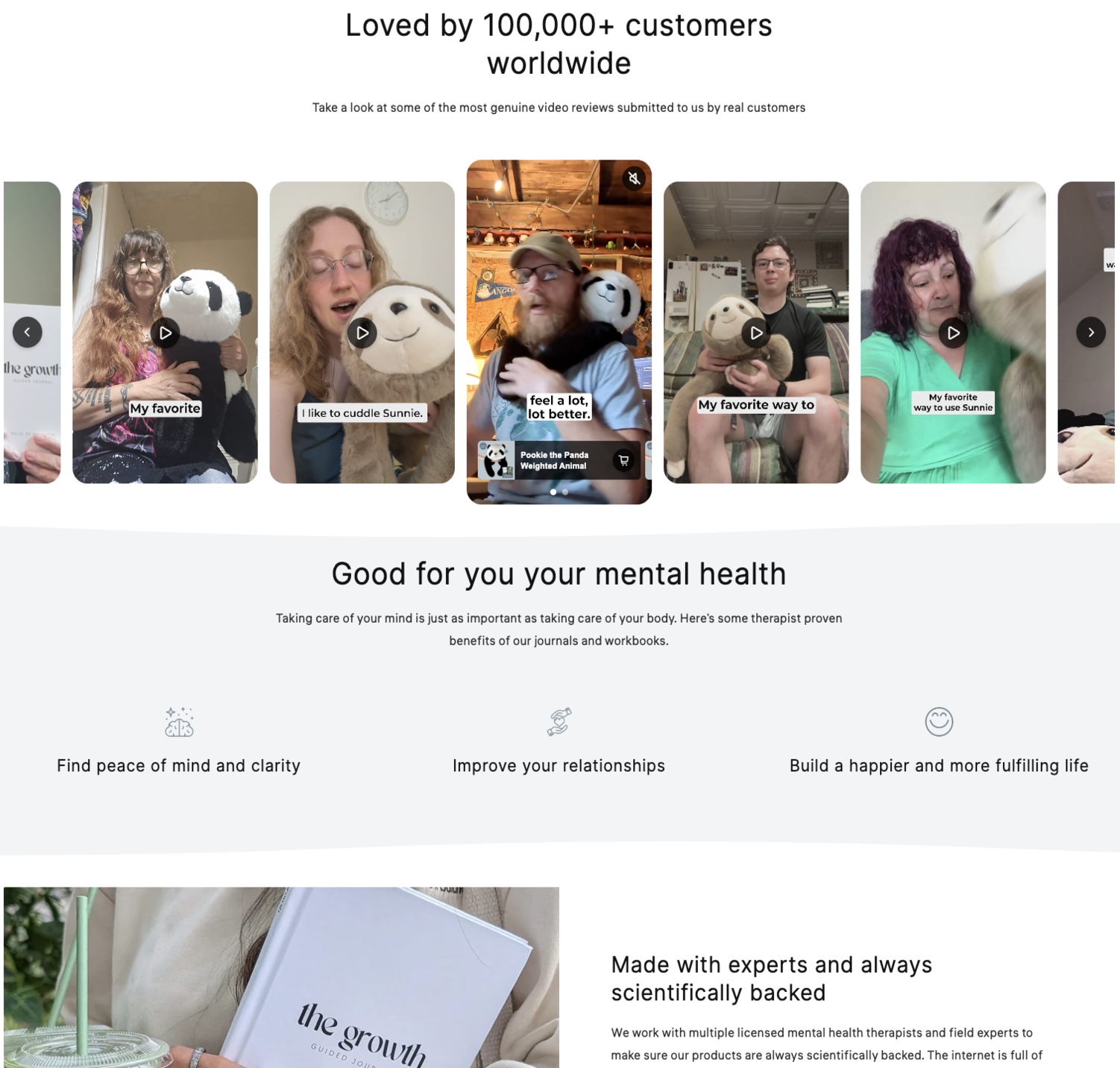 Landing page after - with video content