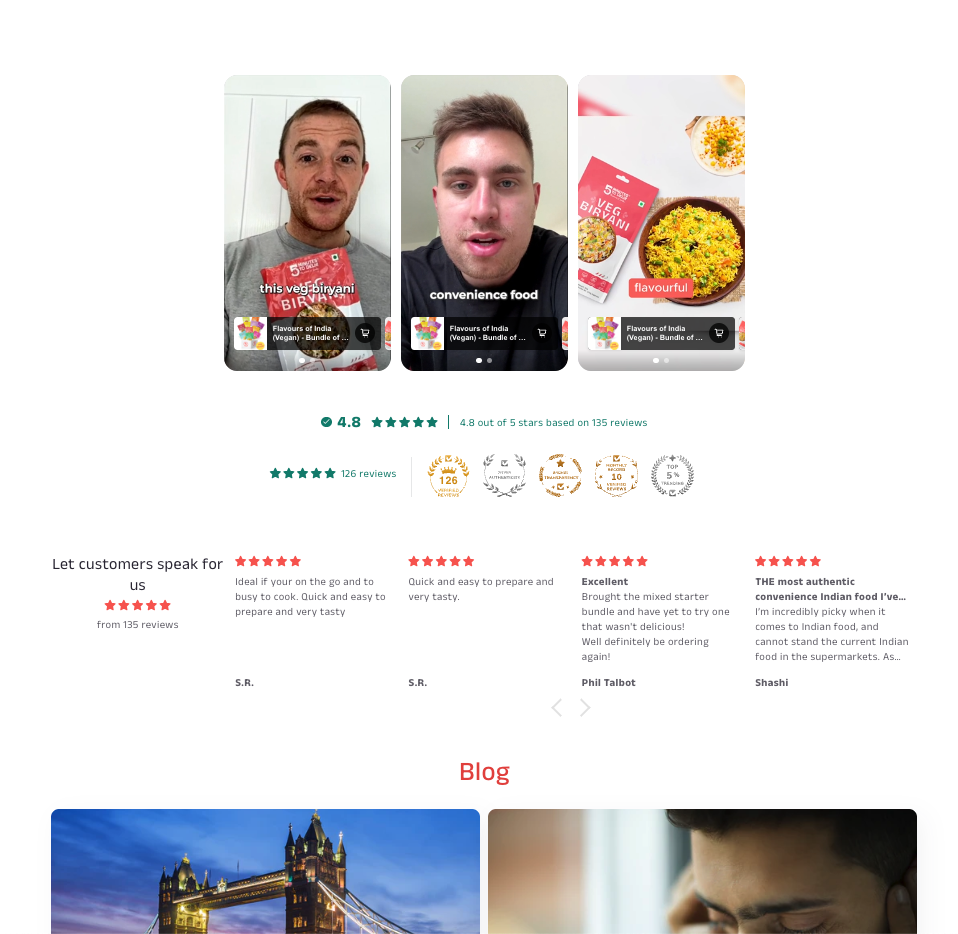 Landing page after - with video content